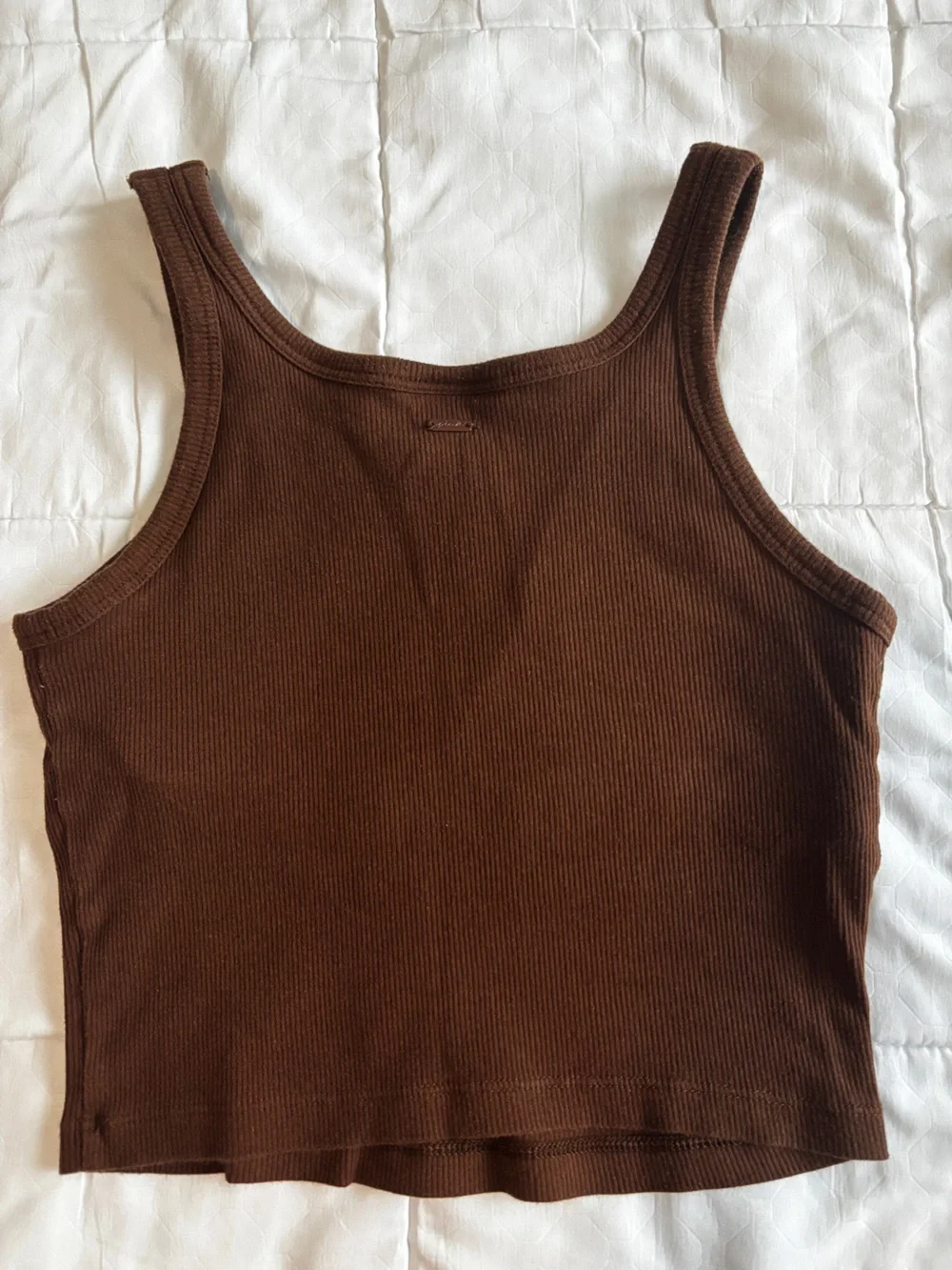 PINK Victoria's Secret Ribbed Tank Top - Brown